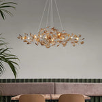 Gingko Leaf Chandelier: Modern Luxury Art Decor for Home, Restaurant & Bar