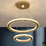 Crystal Pendant LED Chandelier for Modern Living Room Kitchen Decor