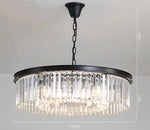 Metal Crystal Pendant Light Chandelier for Living Room, LED Hanging Lamp