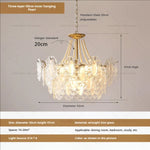 Cream Wind Crystal Chandelier - Elegant French Design for Luxury Living Spaces
