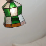 Tiffany Glass LED Wall Lamp with Pull Chain Switch