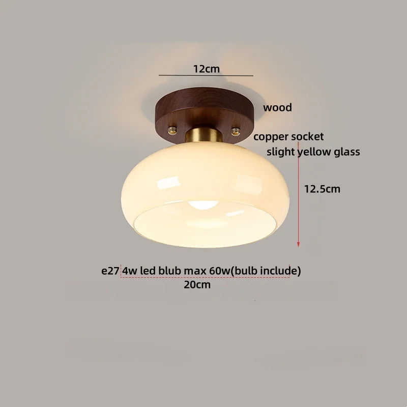 Wabi Sabi LED Ceiling Light - Modern Nordic Flush Mount Fixture for Living Room