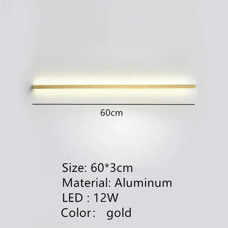 Modern Dimmable Long Wall Lamp for Bedroom and Living Room