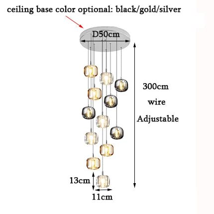 Crystal LED Chandelier for Home Decoration and Modern Lighting