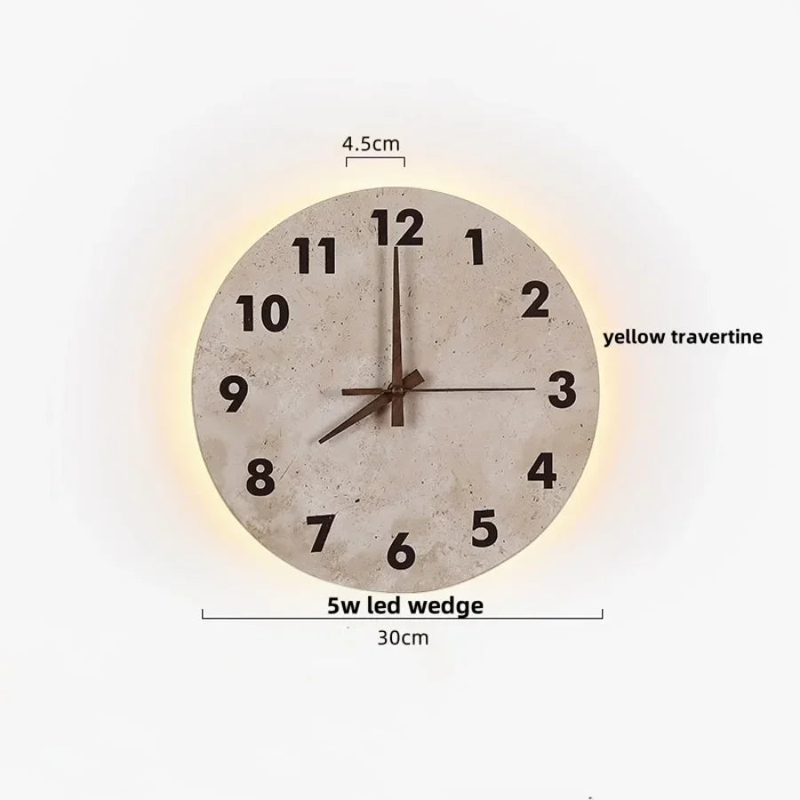 Terrazzo Marble Stone LED Wall Sconce Lamp, Modern Nordic Bedside Light