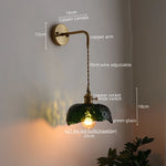 LED Copper Wall Light for Bathroom Mirror and Hallway - Glass Luminaria De Parede