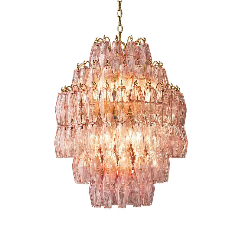 Glass Art LED Chandelier for Living Room