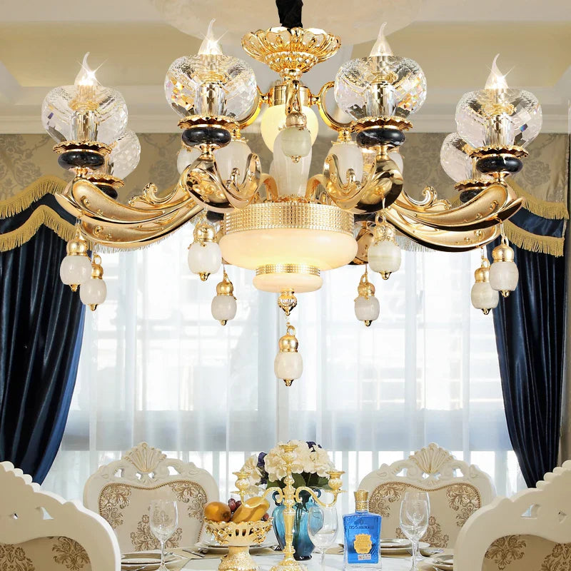 Luxe Crystal Chandelier for Bedroom, Living Room, and Dining Room