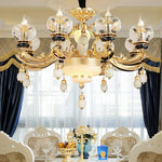Luxe Crystal Chandelier for Bedroom, Living Room, and Dining Room