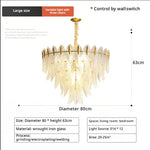 Post-Modern Light Luxury Chandelier for Living Room, Dining Room, and Bedroom