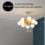 Flower Branch Series Chandelier: Multicolored Kids Room & Bedroom Lighting Fixtures
