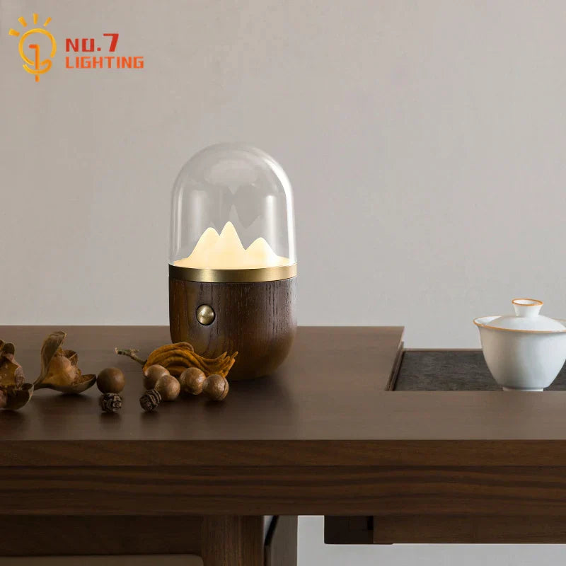 Solid Wood Touch Desk Lamp for Bedroom and Living Room