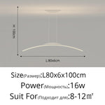 LED Ceiling Pendant Lamp: Minimalist Chandelier, Height Adjustable, Home Decor Solution