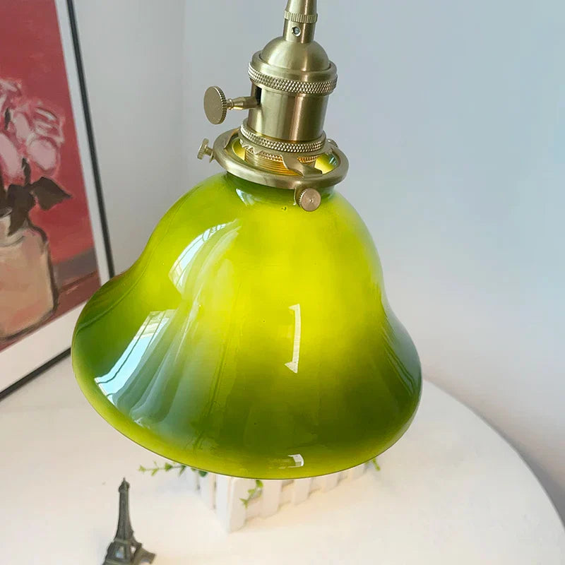 Green LED Pendant Lights E27 Knob Switch Kitchen Living Room Hanging Lamps