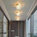 Gold Acrylic LED Ceiling Light - Modern Nordic Style Lighting for Home Decor