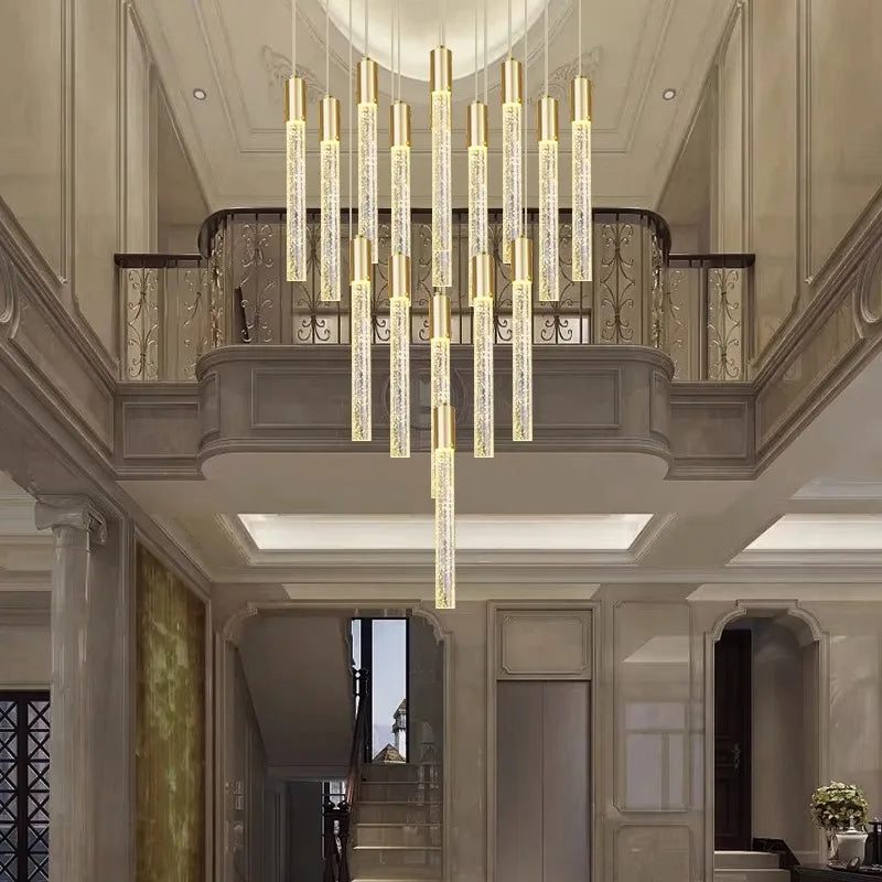 Nordic Home Stair Chandelier Living Dining Pendant Ceiling Indoor Lighting