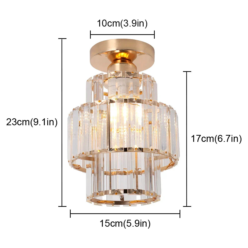 K9 Crystal Pendant Light LED Ceiling Lamp Nordic Chandelier for Living Room