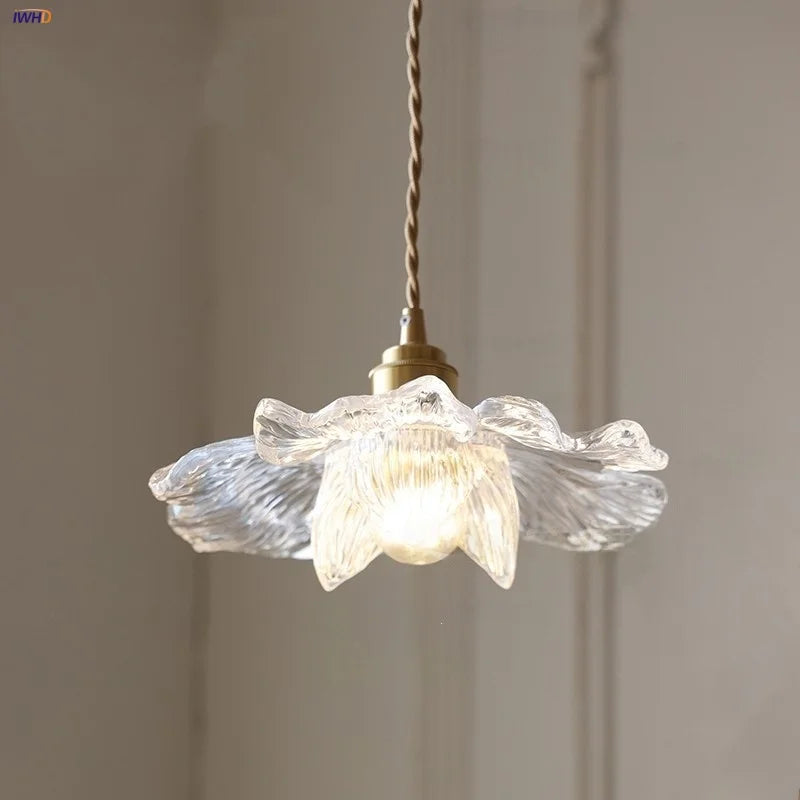 Afralia™ Walnut Wood LED Pendant Lamp Coffee Bar Kitchen Simple Nordic Acrylic Hanging Lights