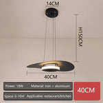 Modern LED Ceiling Chandelier Black/White Minimalist Living Room Bedroom Nordic