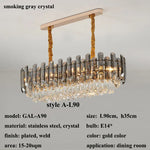 Gold Crystal Chandelier for Living Room Luxury Lighting Fixture