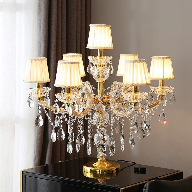 Crystal Table Light: Modern Luxury Nordic Indoor Lighting for Living Room Bedroom