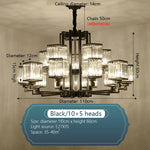 Luxury Crystal Chandelier for Living Room Dining Bedroom Hall Home Lighting