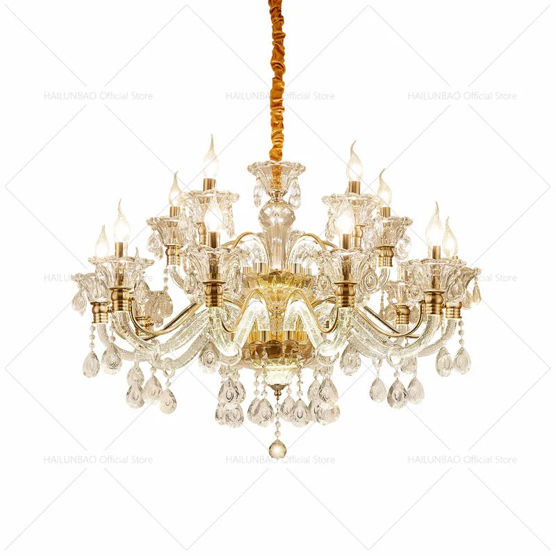 European Crystal Chandelier: Simple Fashion for Living, Dining, Bedroom & Villa