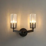 Modern Brass Wall Sconces Glass Wall Lighting for Living Room and Bedroom