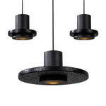Modern Minimalist Black Hole Stone Bedroom Pendant Chandelier