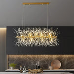Dandelion Crystal Ceiling Lamp Chandelier for Bedroom Dining Room Kitchen Island