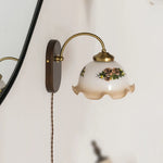 Glass Copper LED Wall Lights - Nordic Modern Bedroom Bathroom Living Room Lamp