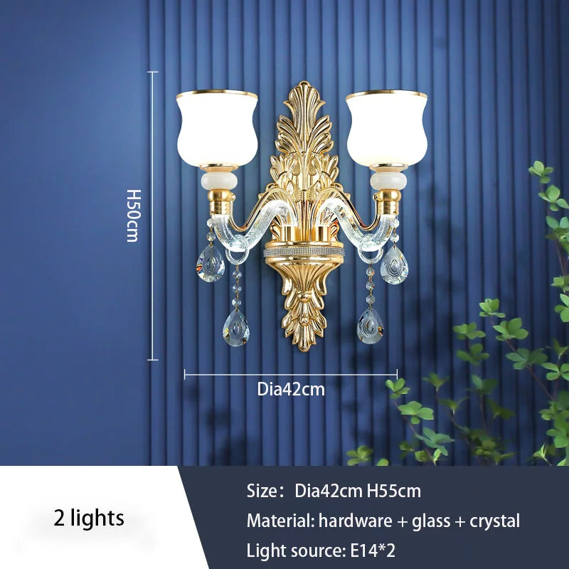 European Luxury Crystal Chandelier: Elegant Main Light for Living Room, Dining Room, Hall