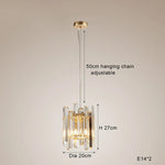 Crystal Round Chandelier Gold LED Modern Lustres for Living Room