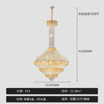 Crystal Chandelier for High-End Designer Duplex Living Room