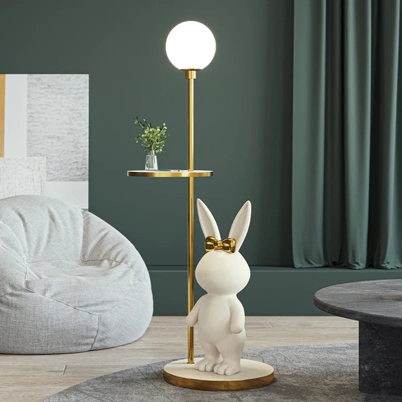 Rabbit LED Floor Lamp for Kids Room Nordic Modern Style