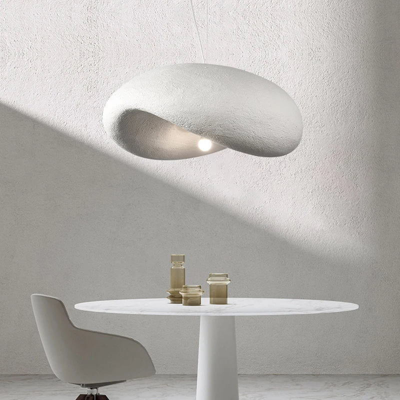 Cream Style LED Chandelier - Nordic Minimalist Wabi Sabi Pendant Light