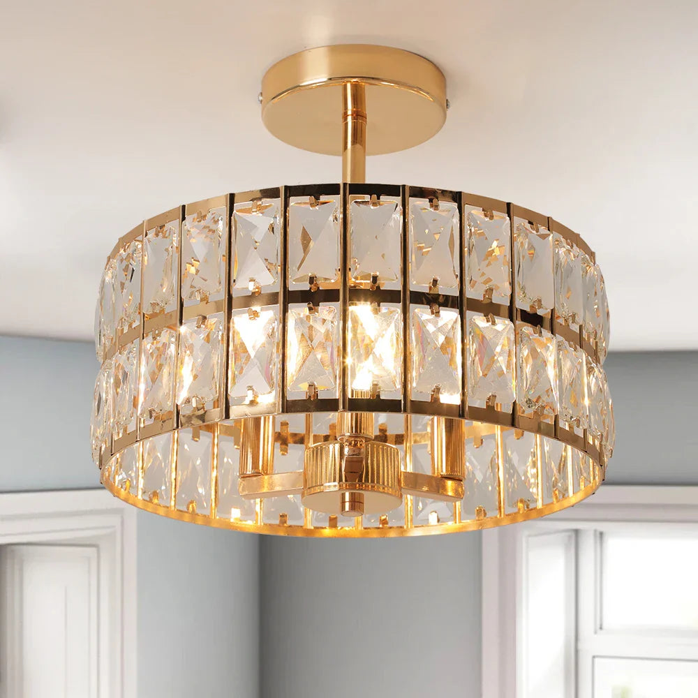Crystal Chandelier LED Pendant Light for Modern Home Decor
