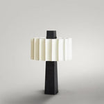 Minimalist Scandinavian Bedside Lamp Black Vertical Table Light