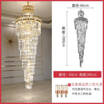 Luxury Crystal Chandelier for Duplex Building, Hotel Lobby, Villa Staircase & Hall