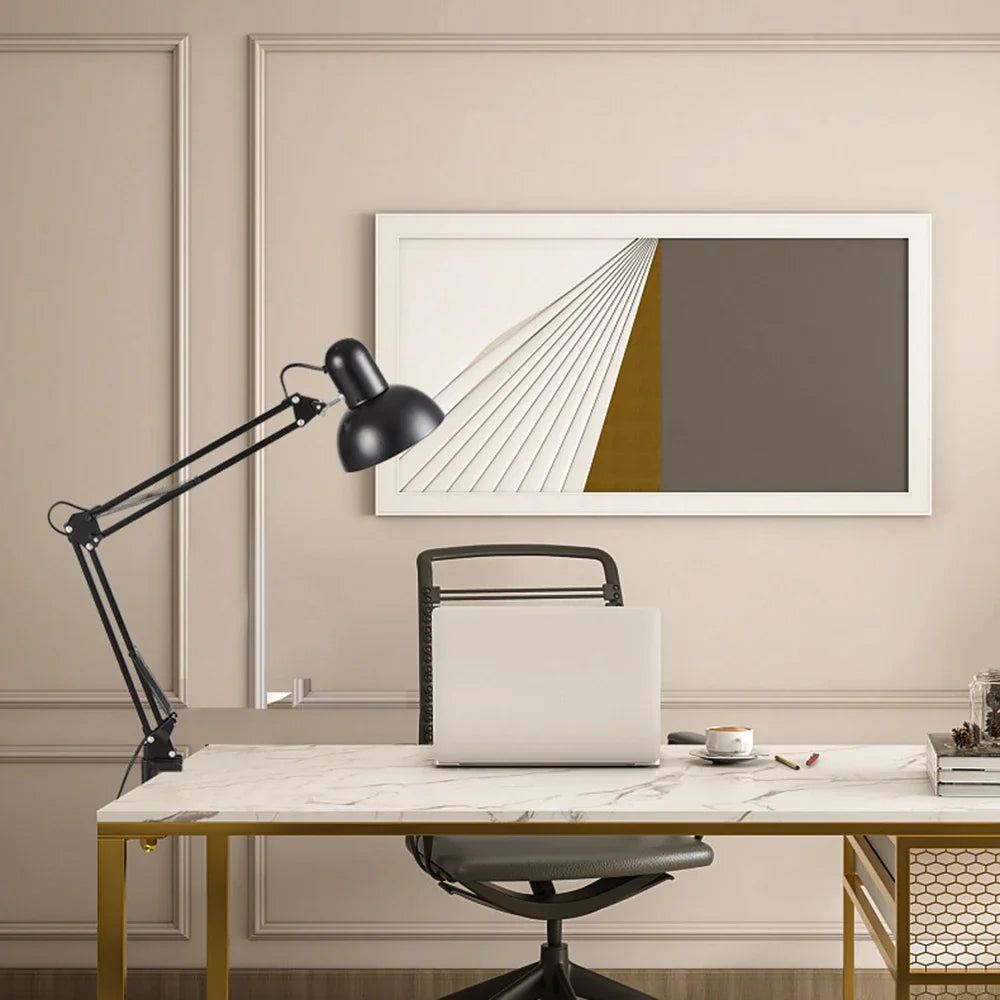 Metal Architect Desk Lamp: Modern, Adjustable, Folding Reading Light