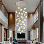 Nordic Stair Chandelier Ceiling Light Set for Living and Dining Room