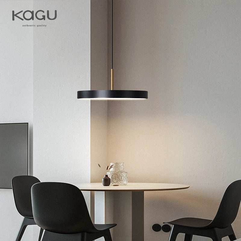 UFO Metal LED Pendant Light - Modern Art Design, Round Hanging Lamp for Home Decor