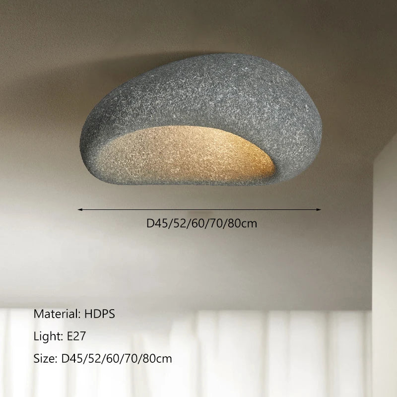 Wabi Sabi LED Ceiling Light White Gray Chandelier for Living Dining Bedroom