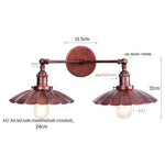 Adjustable Rustic LED Wall Lamp Antique Industrial Style Iron Vintage Lightings