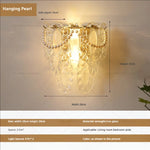 Luxe Crystal Glass Wall Lamp for Aisle, Living Room, Bedroom & Corridor Lighting