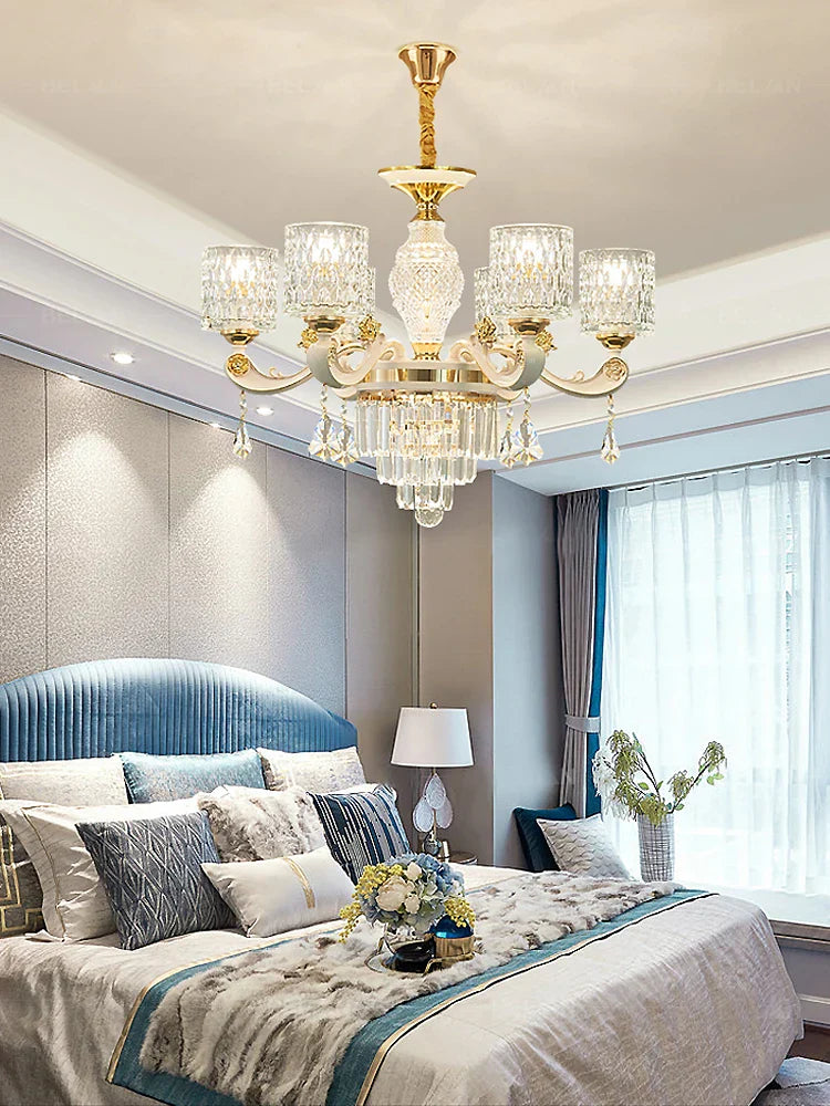 Crystal Luxury Chandelier for Home Living Room Dining Bedroom Villa Hall
