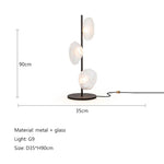 Nordic Glass Shade LED Floor Lamp for Minimalist Living Room & Bedroom