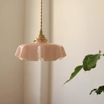 Yellow Glass LED Pendant Light: Modern Nordic Hanging Lamp for Dining Room & Kitchen