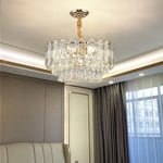 Crystal Chandelier LED Light: Modern Luxury Restaurant Hall Lighting