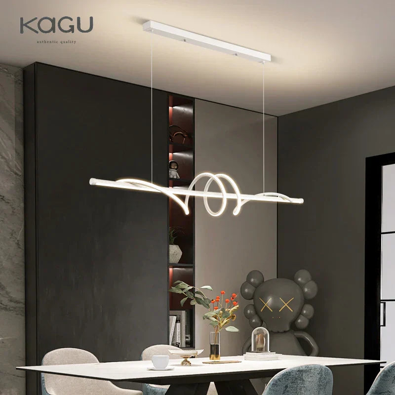 Modern Black LED Pendant Lights for Living Room, Dining Table, Kitchen, Office and Ceiling